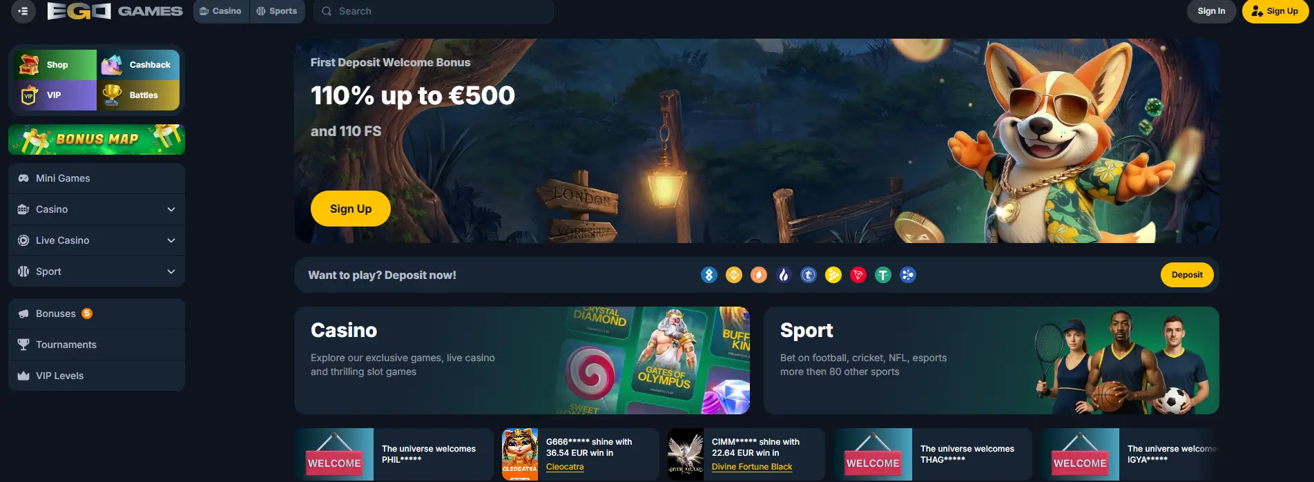 EgoGames Casino